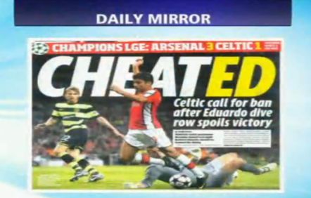 The Mirror's headline this morning