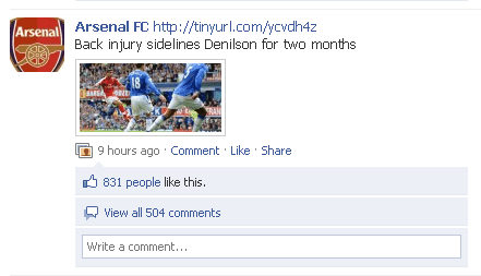 A mixed reaction to Denilson's injury...